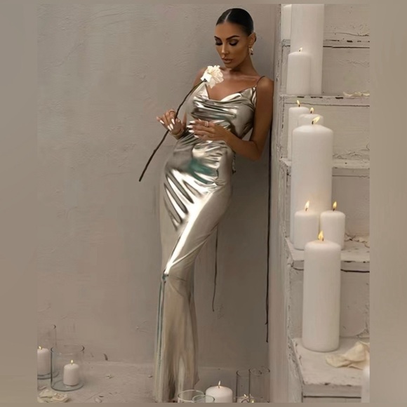 Dresses & Skirts - Large silver dress #1502